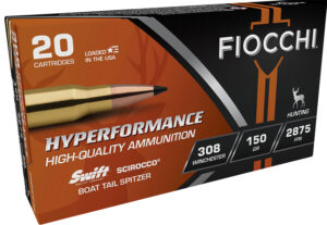 Fiocchi .308 Winchester 150 gr Swift Scirocco II Bonded 20-round box