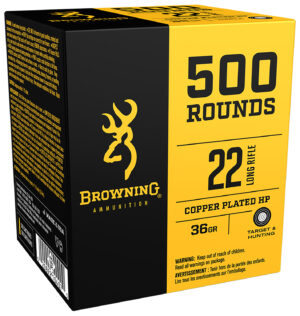 Browning Ammo B194122000 BPR Performance Rimfire 22 LR 36 gr Plated Hollow Point 500 Per Box/ 4 Cs