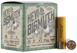 HEVI-Shot HS17006 HEVI-Bismuth 20Gauge 3" 1 1/8oz Bismuth 6Shot 25 Per Box/10 Case