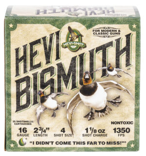 HEVI-Shot HS16704 HEVI-Bismuth 16Gauge 2.75" 1 1/8oz Bismuth 4Shot 25 Per Box/10 Case