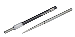 AccuSharp 030C Rod Sharpener  Hand Held Diamond Sharpener Black Overmolded Rubber Handle Steel