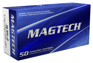 Magtech 38 Special +P 125gr SJHP ammunition 50-round box