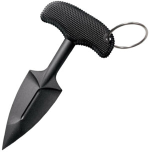 Cold Steel 92FPB FGX Push Blade II 2.25" Fixed Plain Black Griv-Ex Blade/Black Kray-Ex Handle
