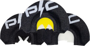 Power Calls 24226 Short Circuit Combo  Diaphragm Call Turkey Hen Sounds Attracts Turkeys Black 3 Pack