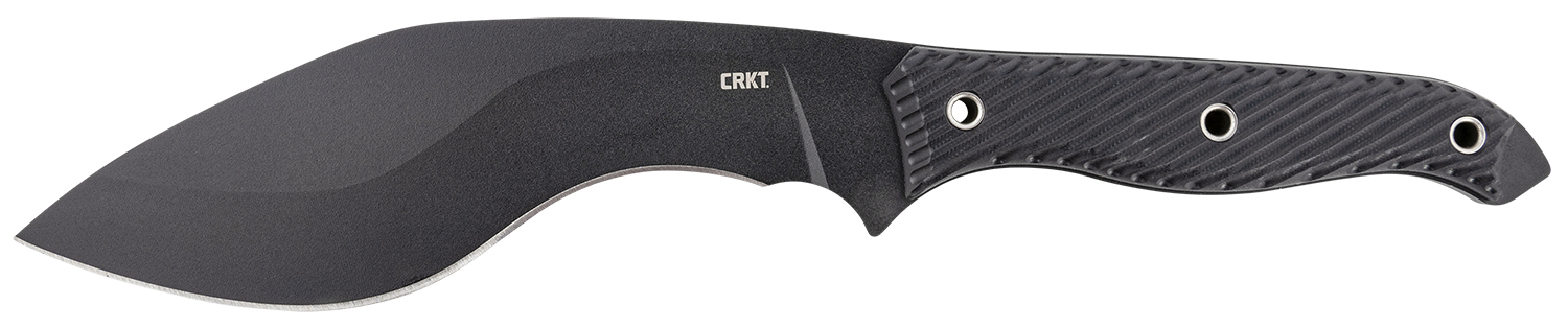 CRKT 2710 Clever Girl Kukri 7.75" Fixed Plain Black Powder Coated SK-5 Steel Blade/Black G10 Handle Includes Belt Clip/Lanyard