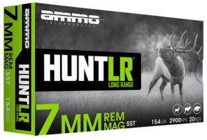 Ammo Inc 7MM154SSTA20 Hunt Long Range 7mmRem Mag 154gr Super Shock Tip 20 Per Box/10 Case