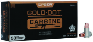 Speer Gold Dot 9mm 135 gr Hollow Point ammunition 50-round box