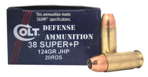 Double Tap Ammunition 38 Super 124gr Jacketed Hollow Point, 20-round box