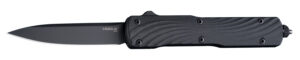 Hogue Counterstrike 3.35" OTF Drop Point Plain Black PVD CPM 20V SS Blade, Aluminum/G10 Aluminum Handle