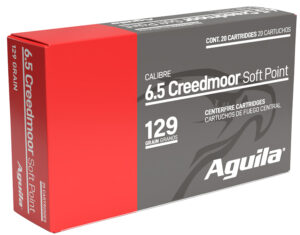 Aguila 6.5 Creedmoor 129gr InterLock Boat Tail Soft Point 20rd box