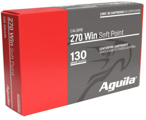 Aguila .270 Winchester 130 grain InterLock Boat Tail Soft Point ammunition 20-round box