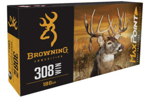 Browning Max Point .308 / 7.62 NATO 168 gr ammunition box, 20 rounds