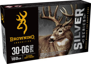 Browning Silver .30-06 Springfield 180 gr plated soft point ammunition, 20-count box