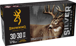 Browning Ammo B192630301  Silver 30-30Win 170gr Plated Soft Point 20 Per Box/10 Case