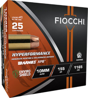 Fiocchi Hyperformance Hunt 10mm 155gr XPB 25rd box ammunition