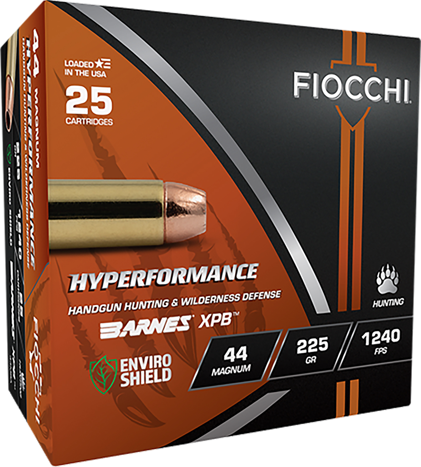 FIOCCHI Hyperformance Hunt .44 Rem Mag 225 gr Barnes XPB 25rd box