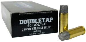 Double Tap Ammunition 45P335HC .45 Colt +P 335gr Hard Cast Solid 20 per box
