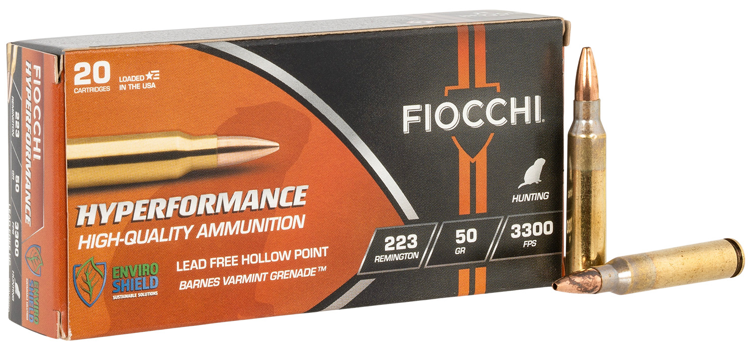 Fiocchi Hyperformance .223 Rem 50 gr hollow point ammunition 20 rd box