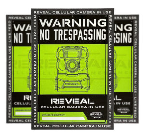 Tactacam/reveal S1 No Trespassing Sign Durable Plastic