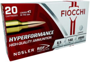 Fiocchi Hyperformance Match 6.5 PRC 140 gr Nosler RDF 20-round box