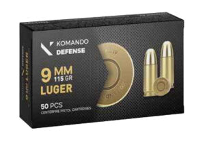 Breda/Dickinson Dickinson LLC 9mm 115 gr FMJ brass-cased ammunition box