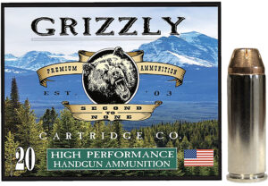 Grizzly Ammo GC45C+P3 .45 Long Colt 225gr Jacketed Hollow Point box