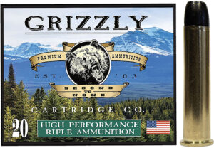 Grizzly Ammo .45-70 Government 405gr Round Nose Flat Point box, 20 rounds