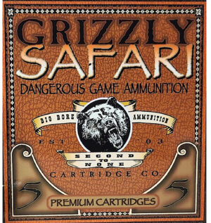 Grizzly Ammo .458 Winchester Magnum 500gr Solid Brass ammo box