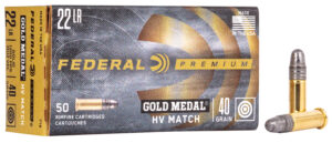 Federal 719 Gold Medal 22LR 40gr Lead Round Nose 50 Per Box/100 Case