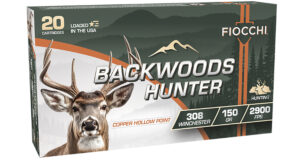 Fiocchi Backwoods Hunter .308 Win 150 gr Copper Hollow Point 20-count box