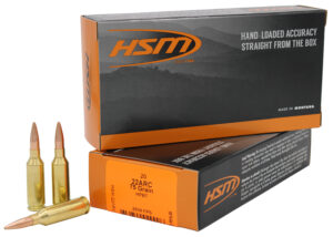 HSM 22ARC 75gr BTHP varmint ammunition 20rd box