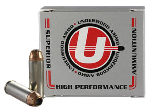 Underwood 45 Long Colt 250gr XTP JHP 20 round box, nickel-plated brass