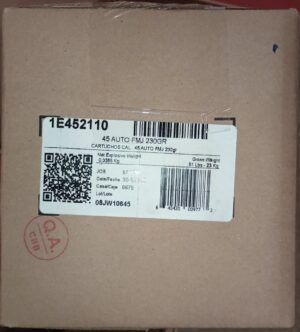 Aguila Ammunition .45 ACP 230 grain FMJ 1000rd case showing brass cartridges