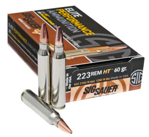 Sig Sauer E223H120 Elite Copper Hunting  223Rem 60gr Copper Solid 20 Per Box/10 Case