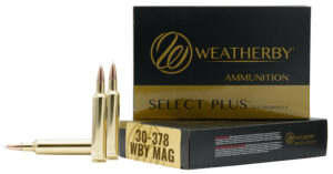Box of Weatherby Select Plus .30-378 Weatherby Magnum 180gr Barnes TTSX ammunition