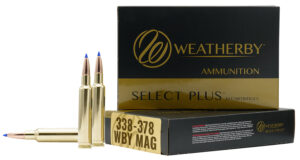 Weatherby Select Plus 338-378 Weatherby Magnum 225gr Barnes TTSX ammunition 20-round box