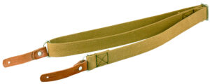 Aim Sports PJSSL Heavy Duty  made of Olive Canvas with Leather Trim, 20"-42" OAL & Heavy Duty Design for AK-Platforms