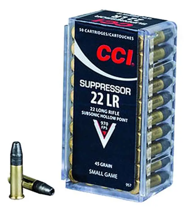 CCI 22 LR SUPPRESSOR 45GR SOLID 50 RD/BX