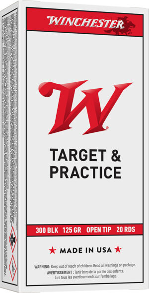 Winchester USA .300 AAC Blackout 125 gr rifle ammunition 20-round box
