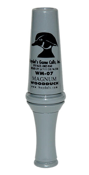 Haydel's Game Calls WM07 Magnum  Open Call Single Reed Wood Duck Sounds Attracts Ducks Gray Acrylic