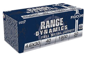 Fiocchi 46EXA 4.6x30mm 40 gr FMJ ammunition box - 50 rounds