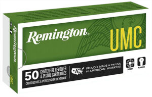 Remington UMC .40 S&W 165 gr FMJ 50-round box of handgun ammunition