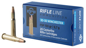PPU PP30301 Standard Rifle 30-30Win 150gr Flat Soft Point 20 Per Box/10 Case