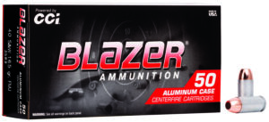 CCI Blazer .40 S&W 165 gr handgun ammunition 50 count aluminum cases