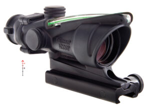 Trijicon 100218 ACOG Black Hardcoat Anodized 4x 32mm Illuminated Green Chevron .223/5.56 BDC Reticle