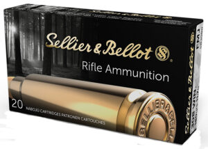 Sellier & Bellot SB308B .308/7.62 NATO 180gr FMJ rifle ammunition boxed, 20 per box