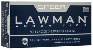 Box of Speer Lawman .357 Sig 125 gr TMJ 50-count training ammunition