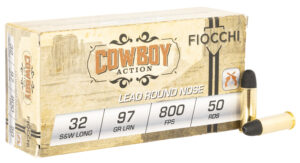 Fiocchi 32 S&W Long Cowboy Action 97gr lead 50-count box