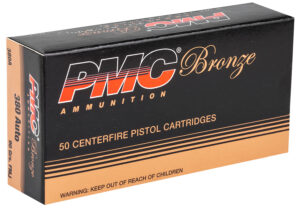 PMC 380A Bronze 380ACP 90gr Full Metal Jacket 50 Per Box/20 Case