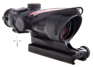 Trijicon 100233 ACOG Black Hardcoat Anodized 4x32mm Illuminated Red Crosshair .223/5.56 BDC Reticle